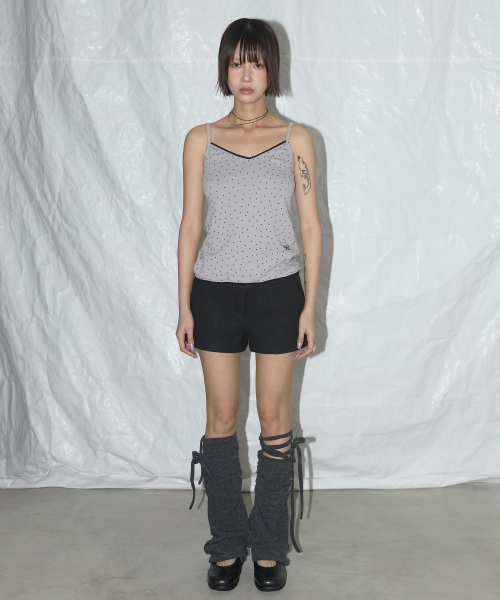 LACE STAR BASIC SLEEVELESS_(GRAY)_F25QB094