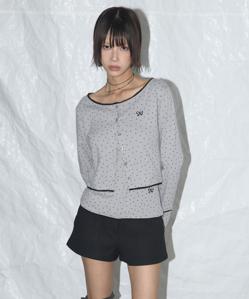 LACE BASIC CARDIGAN SET UP_3COLOR