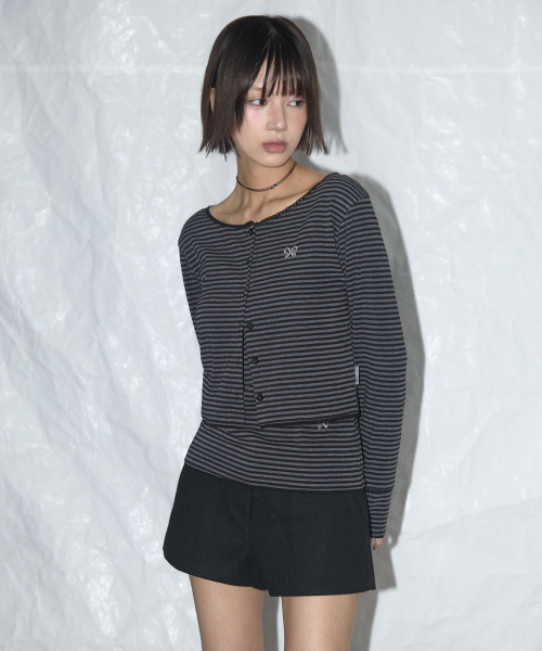 LACE BASIC CARDIGAN SET UP_3COLOR