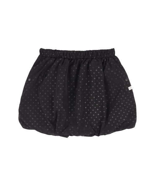 DOT BALLOON MINI SKIRT_(BLACK)_F25QD895
