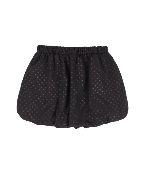 DOT BALLOON MINI SKIRT_(BLACK)_F25QD895