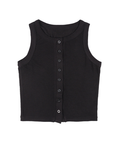 3-WAY BUTTON LAYERED LONG SLEEVE (BLACK)_F25QB079