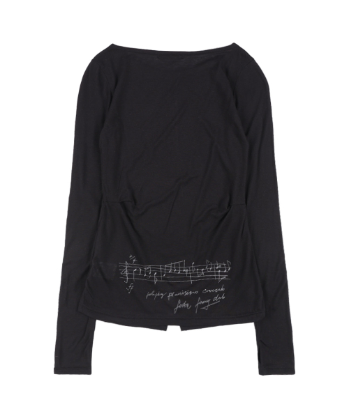 3-WAY BUTTON LAYERED LONG SLEEVE (BLACK)_F25QB079