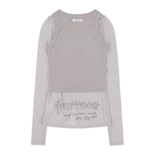 3-WAY BUTTON LAYERED LONG SLEEVE (PINK BEIGE)_F25QB079