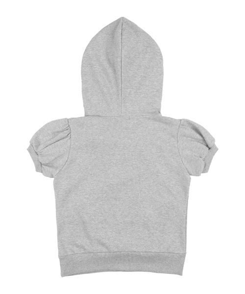 PUFF ROUND SCARF HOODIE (MELANGE GRAY)_F25QB081