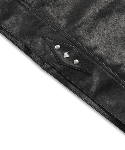 Premium Vegetable Stud Trucker Jacket