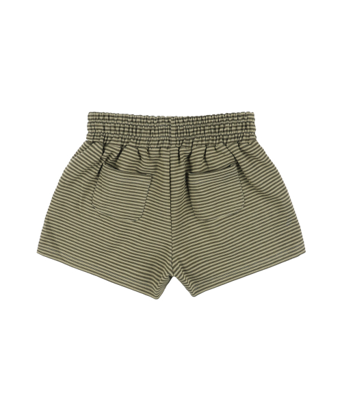 FY STRIPE MICRO SHORT PANTS (KHAKI) F25QD898