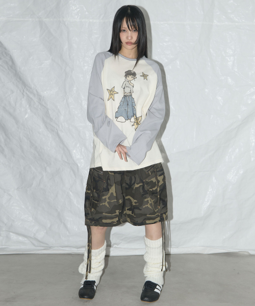 PONY STAR LONG SLEEVE (GRAY) F25QB095