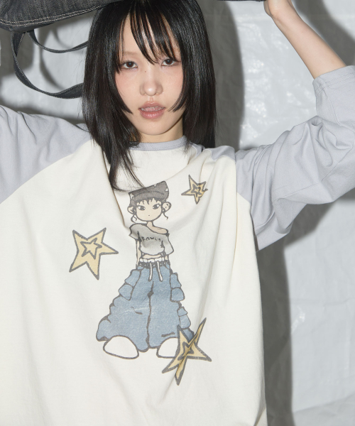 PONY STAR LONG SLEEVE (GRAY) F25QB095