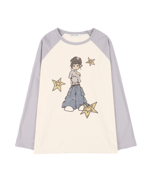 PONY STAR LONG SLEEVE (GRAY) F25QB095