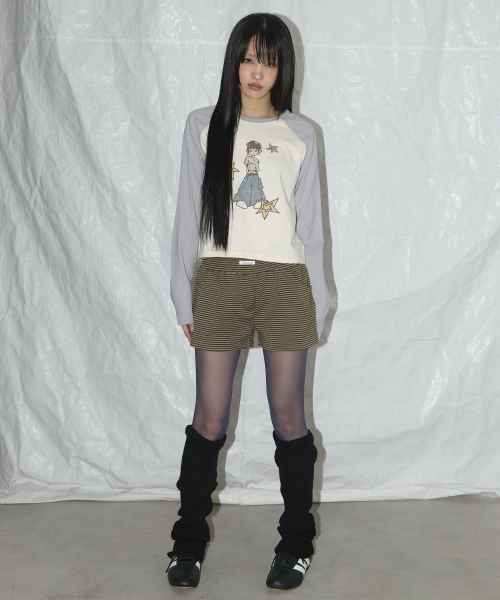 PONY STAR LONG SLEEVE (GRAY) F25QB095