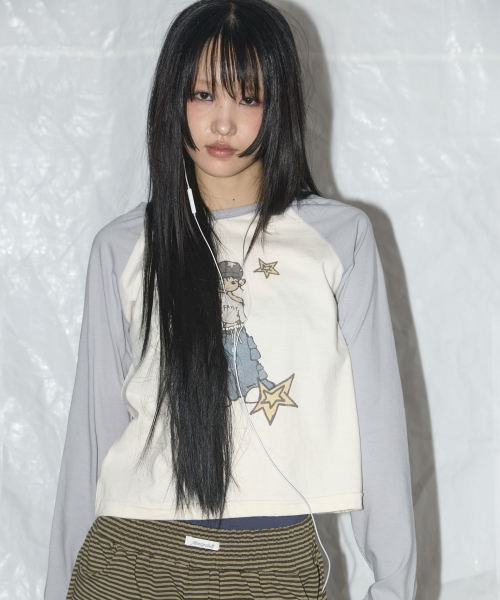PONY STAR LONG SLEEVE (GRAY) F25QB095