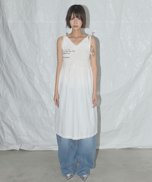 DREAMY SHEER DRESS (WHITE) F25QD799