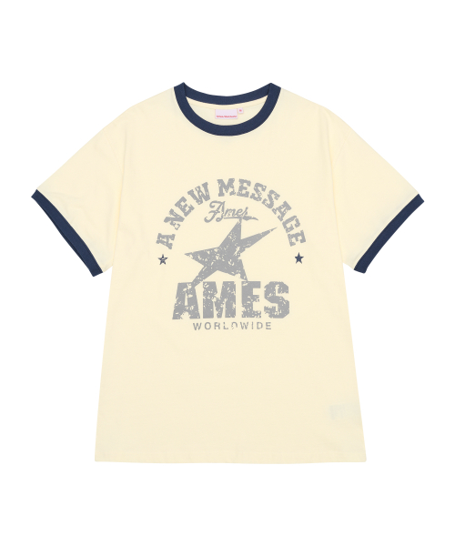 VINTAGE STAR TEE CREAM