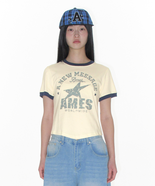 VINTAGE STAR TEE CREAM