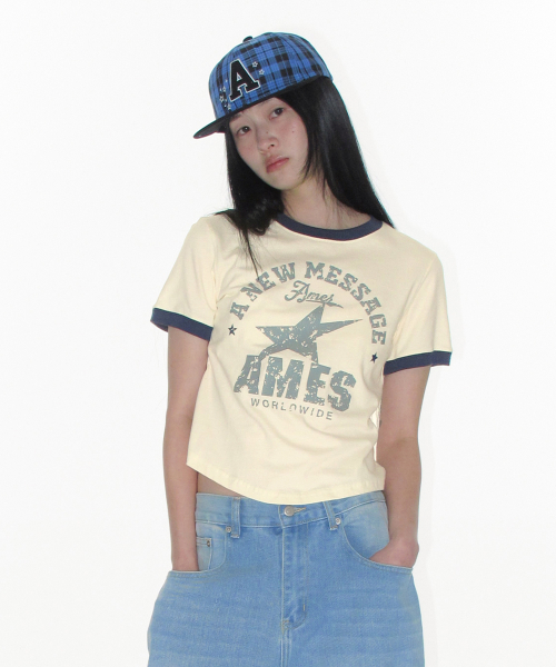 VINTAGE STAR TEE CREAM
