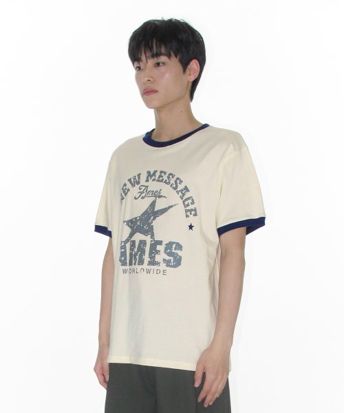 VINTAGE STAR TEE CREAM