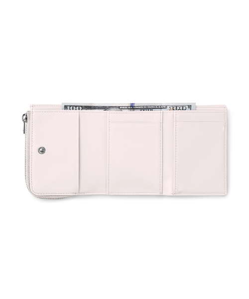 HEARTY ZIPPER WALLET - BLOSSOM