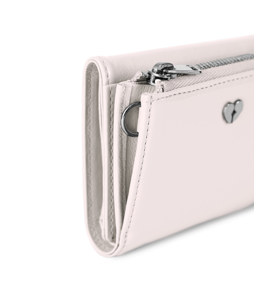 HEARTY ZIPPER WALLET - BLOSSOM
