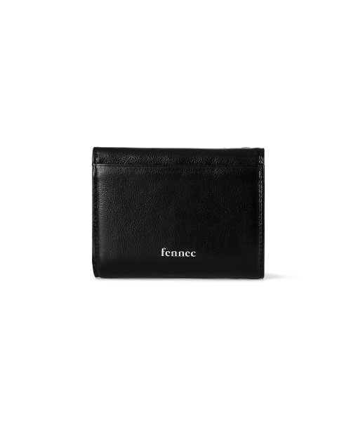 HEARTY ZIPPER WALLET - BLACK