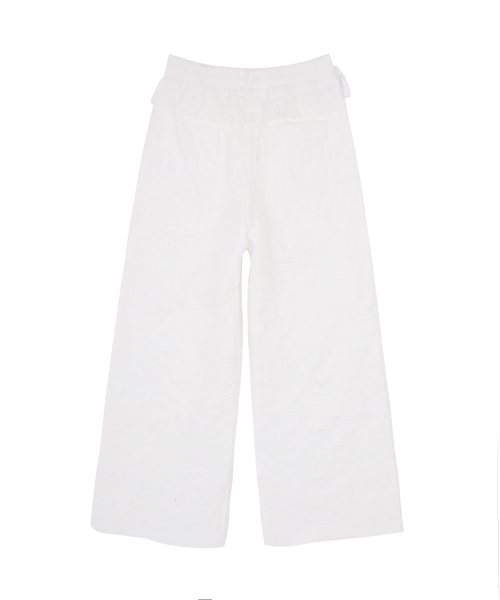 Flower Embossed Lace Pants_Ivory