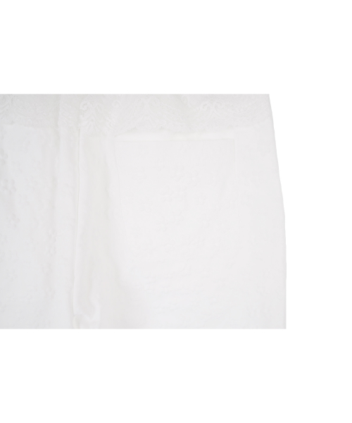 Flower Embossed Lace Pants_Ivory