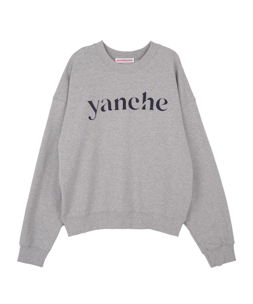 YANCHE 맨투맨_멜란지그레이