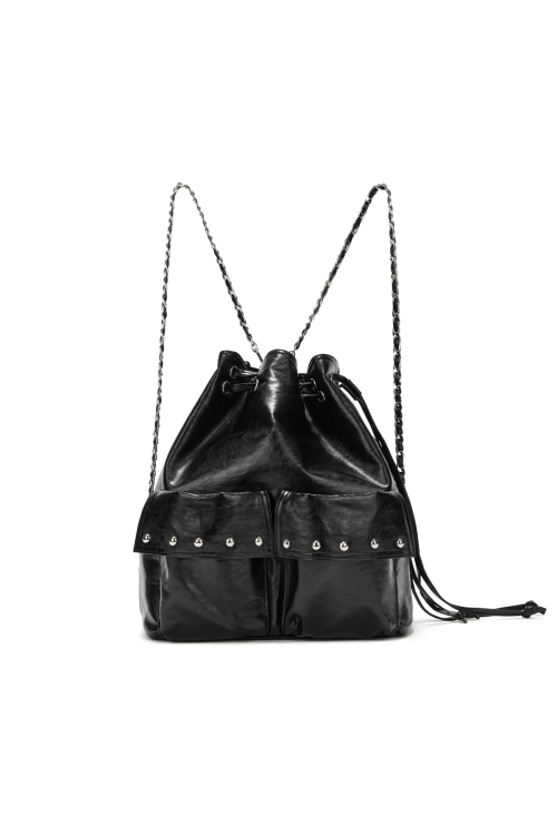 DEINET 5-WAY STUD POCKET MULTI BAG IN BLACK