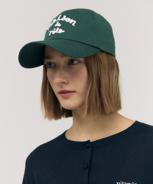 MAISON DE ROLA BALL CAP DEEP GREEN
