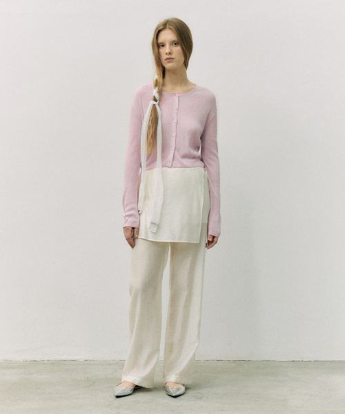 LAYERED SKIRT PANTS IVORY