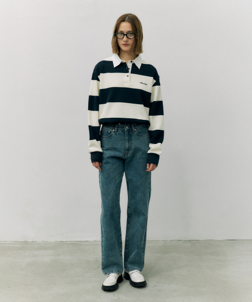NUBASIC CLASSIC FIT DENIM PANTS BLUE