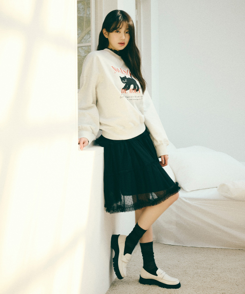 TUTU MIDI SKIRT BLACK