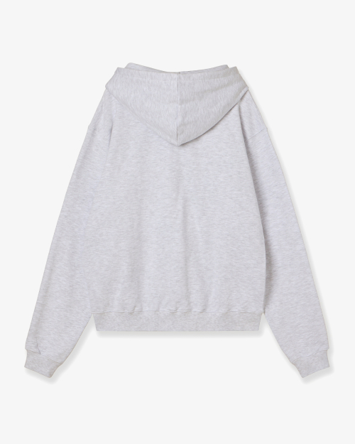 WEB LOGO LOOSED HOODIE [LIGHT GREY]