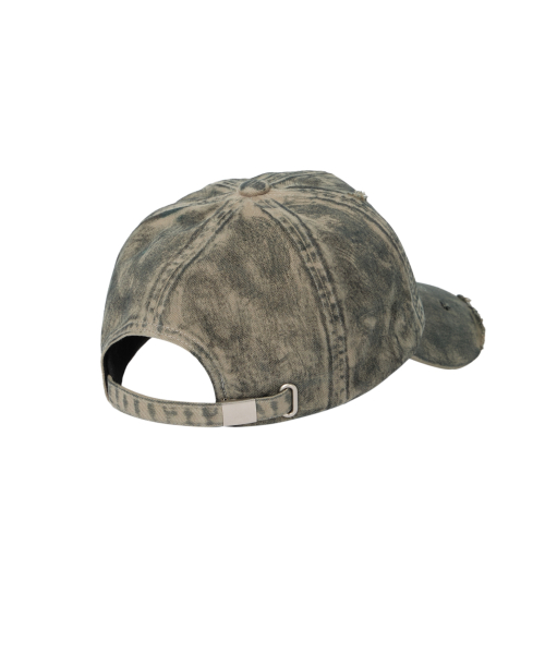 CROS2 Washed Damage Ball Cap (Green Gray)