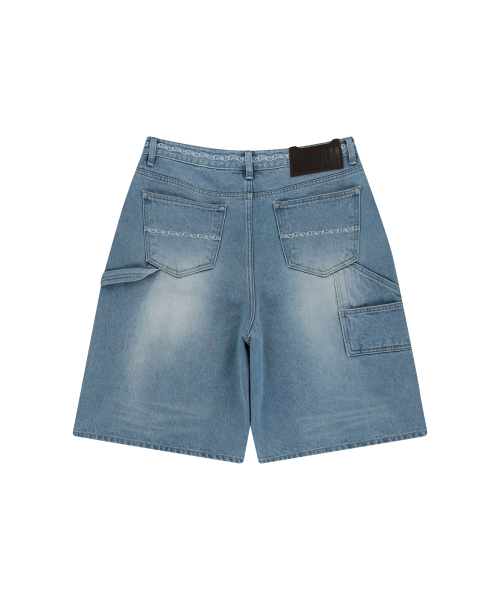 Needlework Carpenter Bermuda Denim Pants (Blue)