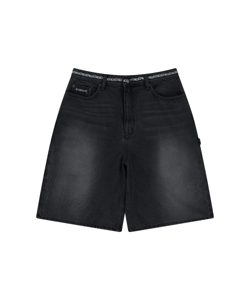 Needlework Carpenter Bermuda Denim Pants (Black)