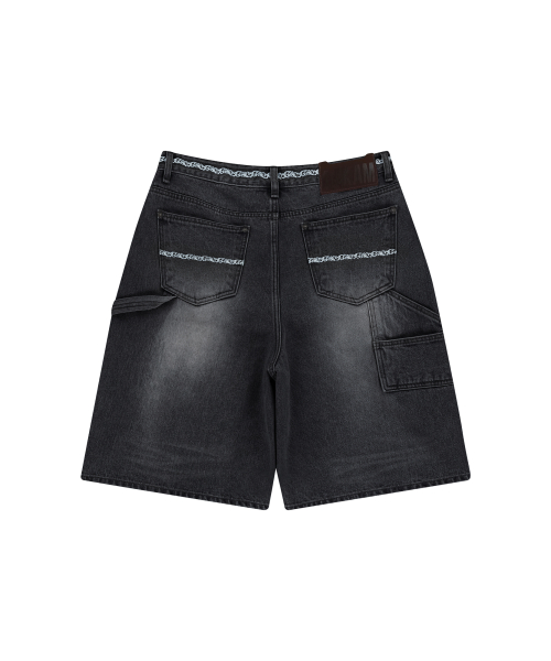 Needlework Carpenter Bermuda Denim Pants (Black)