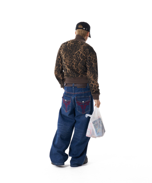 CROS2 Washed Denim Pants (Blue)