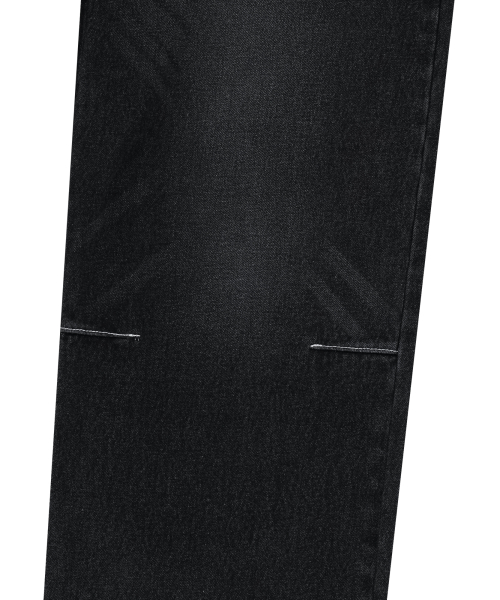 CROS2 Washed Denim Pants (Black)