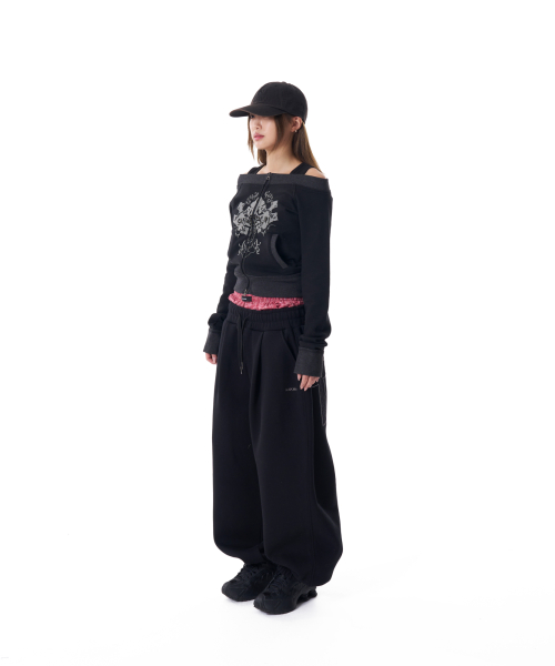Laced CROS2 Patch Sweatpants (Black)