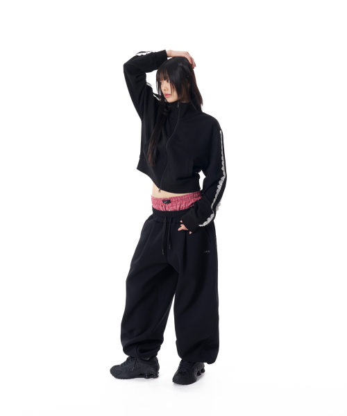 Laced CROS2 Patch Sweatpants (Black)
