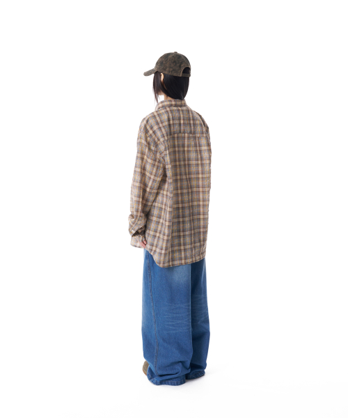 Western Vintage Check Shirts (Yellow)
