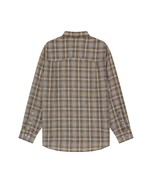 Western Vintage Check Shirts (Yellow)