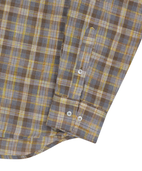 Western Vintage Check Shirts (Yellow)