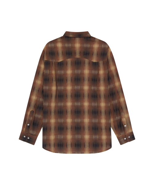 Western Vintage Check Shirts (Brown)