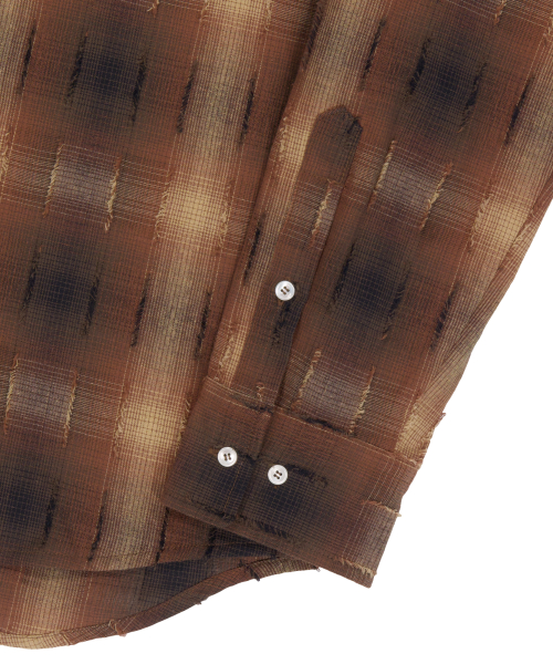 Western Vintage Check Shirts (Brown)