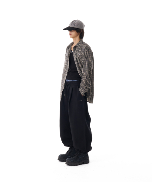 Western Vintage Check Shirts (Black)