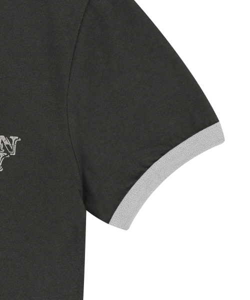 VTG Ink Ringer Top (Dark Gray)