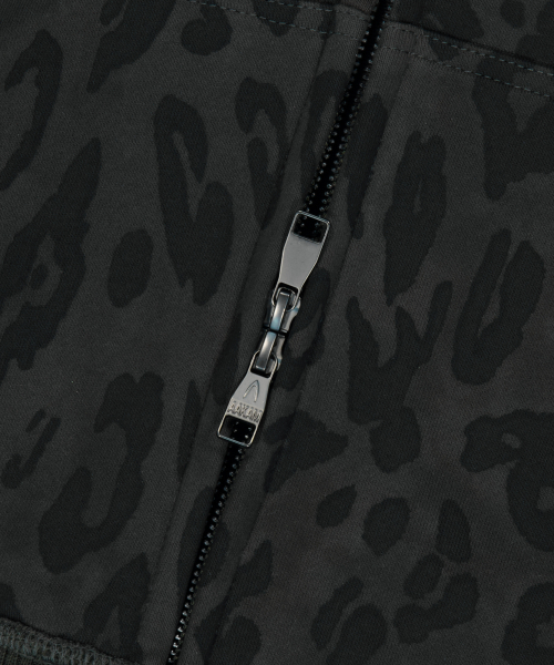 Leopard Logo Track Jacket (Black)