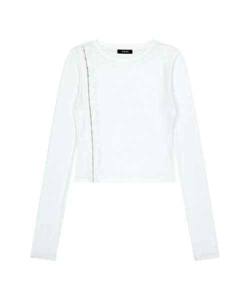 Side Hook Long Sleeve (White)